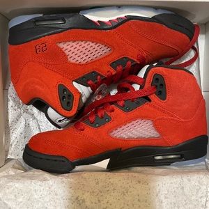 air jordan retro 5 brand new color is red